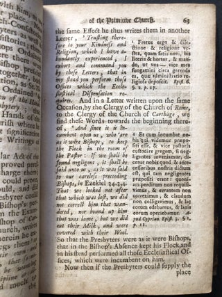 An Enquiry into the Constitution, Discipline, Unity and Worship of the Primitive Church that flourished within the first Three Hundred Years after Christ (Parts One and Two, 1712-1713)