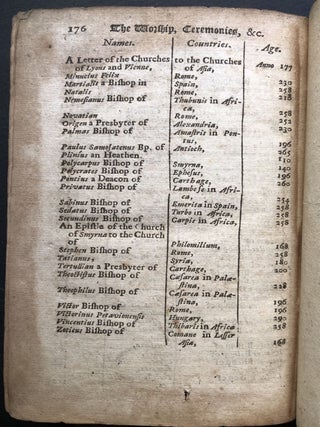 An Enquiry into the Constitution, Discipline, Unity and Worship of the Primitive Church that flourished within the first Three Hundred Years after Christ (Parts One and Two, 1712-1713)