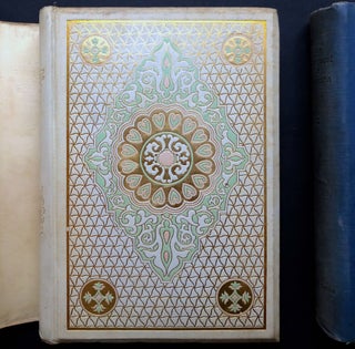 Chronicle Of The Conquest Of Granada, 2 volumes: Agapida Edition (1893) in decorated faux vellum with oilcloth dust jackets