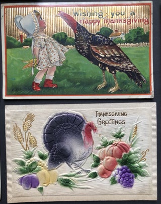 28 Thanksgiving postcards 1910-1914 including some real beauties