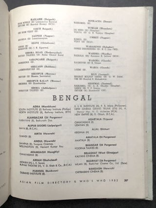 1952 Asian Film Directory and Who's Who