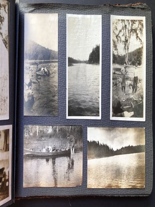 1920s photo album Noganosh Lake, Still River, Long Lake: hunting, fishing, canoeing upper Ontario Canada