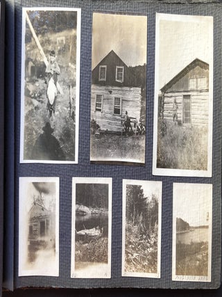 1920s photo album Noganosh Lake, Still River, Long Lake: hunting, fishing, canoeing upper Ontario Canada