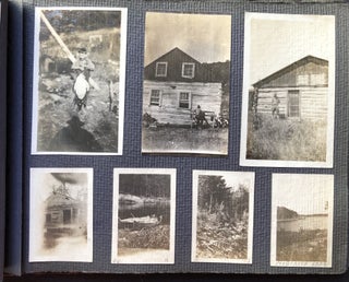 1920s photo album Noganosh Lake, Still River, Long Lake: hunting, fishing, canoeing upper Ontario Canada