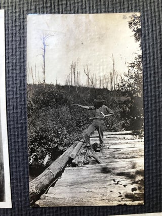 1920s photo album Noganosh Lake, Still River, Long Lake: hunting, fishing, canoeing upper Ontario Canada