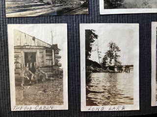 1920s photo album Noganosh Lake, Still River, Long Lake: hunting, fishing, canoeing upper Ontario Canada