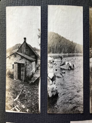 1920s photo album Noganosh Lake, Still River, Long Lake: hunting, fishing, canoeing upper Ontario Canada
