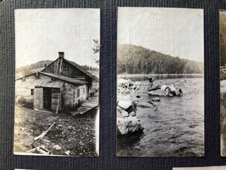 1920s photo album Noganosh Lake, Still River, Long Lake: hunting, fishing, canoeing upper Ontario Canada