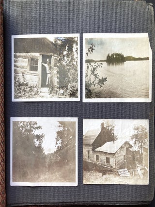 1920s photo album Noganosh Lake, Still River, Long Lake: hunting, fishing, canoeing upper Ontario Canada
