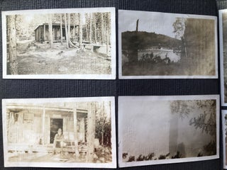 1920s photo album Noganosh Lake, Still River, Long Lake: hunting, fishing, canoeing upper Ontario Canada