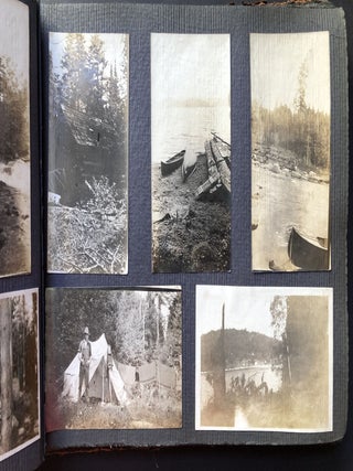 1920s photo album Noganosh Lake, Still River, Long Lake: hunting, fishing, canoeing upper Ontario Canada