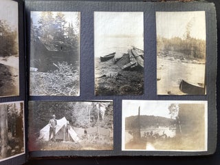 1920s photo album Noganosh Lake, Still River, Long Lake: hunting, fishing, canoeing upper Ontario Canada