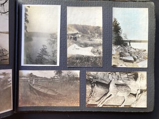 1920s photo album Noganosh Lake, Still River, Long Lake: hunting, fishing, canoeing upper Ontario Canada