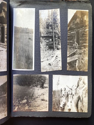 1920s photo album Noganosh Lake, Still River, Long Lake: hunting, fishing, canoeing upper Ontario Canada