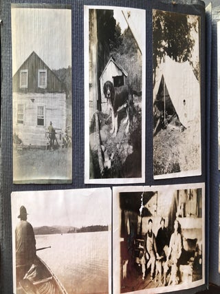 1920s photo album Noganosh Lake, Still River, Long Lake: hunting, fishing, canoeing upper Ontario Canada
