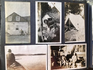 1920s photo album Noganosh Lake, Still River, Long Lake: hunting, fishing, canoeing upper Ontario Canada