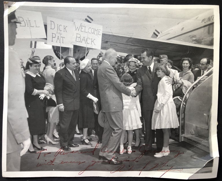 Item #H27666 Signed inscribed photo ca. 1960 -- inscribed to Cornelius Greenway. Richard Nixon.