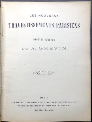 Prime du Journal les Modes Parisienne, Les Nouveaux Travestissements Parisiens, Dessins Inedits de A. Grevin