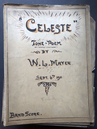 Item #H27716 Large archive of original scores and orchestral arrangements by Pittsburgh composer,...