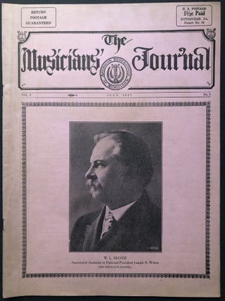 Large archive of original scores and orchestral arrangements by Pittsburgh composer, band leader and musician W. L. Mayer ca. 1889-1927