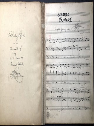 Large archive of original scores and orchestral arrangements by Pittsburgh composer, band leader and musician W. L. Mayer ca. 1889-1927