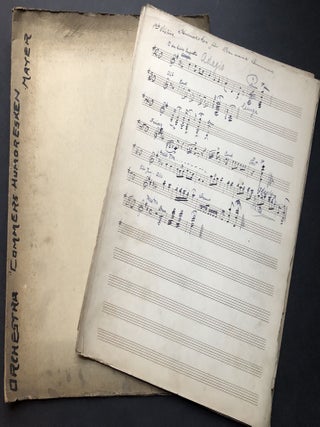 Large archive of original scores and orchestral arrangements by Pittsburgh composer, band leader and musician W. L. Mayer ca. 1889-1927