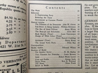 The New Republic, June 4, 1924