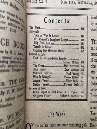 The New Republic, August 25, 1920