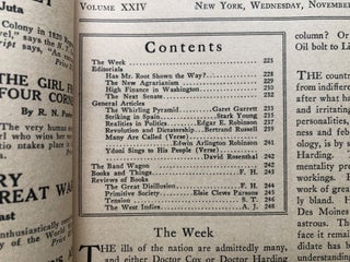 The New Republic, November 3, 1920