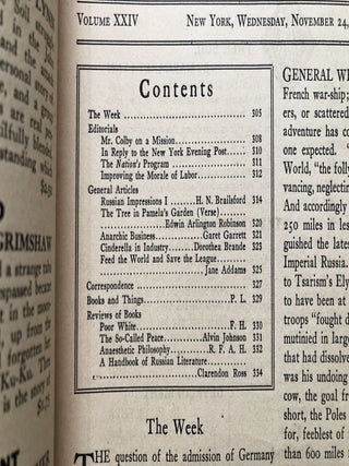 The New Republic, November 24, 1920
