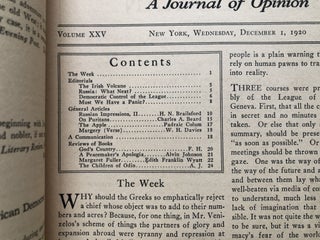 The New Republic, November 24, 1920