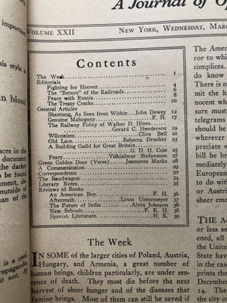 The New Republic, March 3, 1920