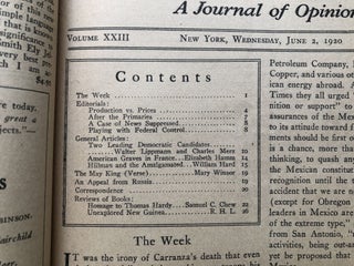 The New Republic, June 2, 1920
