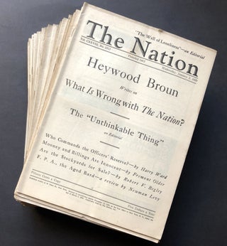 Item #H27783 The Nation, 1929: complete run of 52 issues January 2 - December 25, 1929. Sinclair...