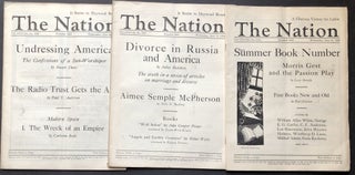 The Nation, 1929: complete run of 52 issues January 2 - December 25, 1929