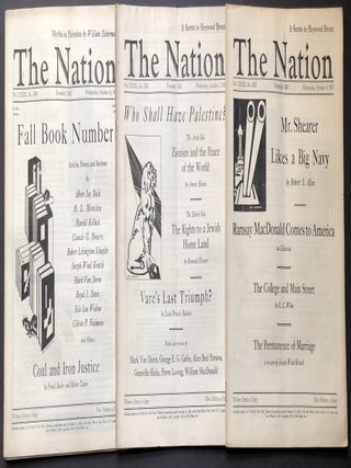 The Nation, 1929: complete run of 52 issues January 2 - December 25, 1929
