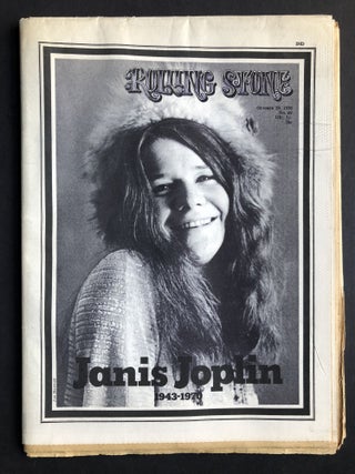 Item #H27789 Rolling Stone, no. 69, October 29, 1970, Janis Joplin memorial issue. William S....