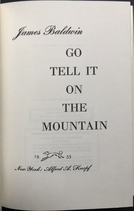 Go Tell It On The Mountain. Facsimile from the First Edition Library