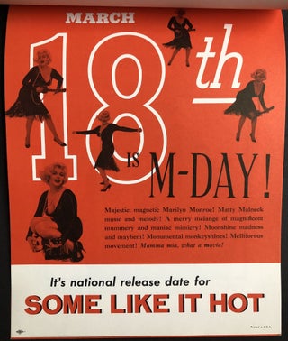 1959 Some Like It Hot promotional booklet: The New Marilyn Monroe Calendar, Very HOT For March!