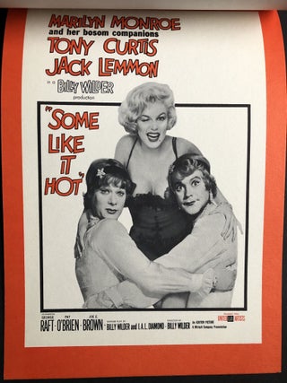 1959 Some Like It Hot promotional booklet: The New Marilyn Monroe Calendar, Very HOT For March!