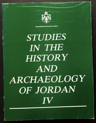 Item #H28000 Studies in the History and Archaeology of Jordan, Vol. IV. Adnan Hadidi, ed