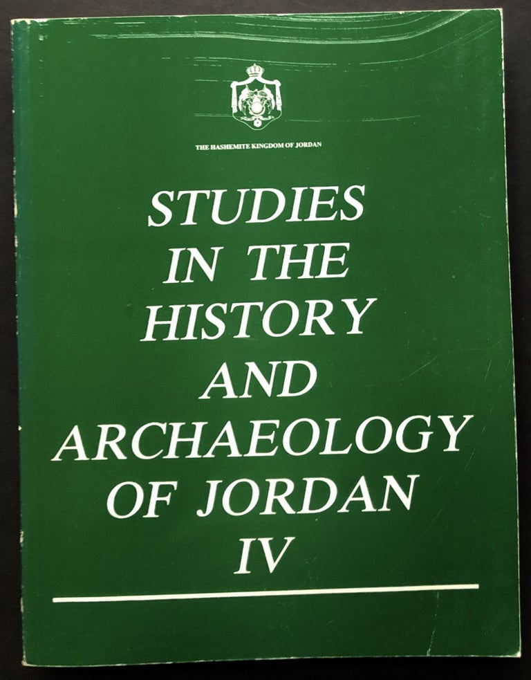 Item #H28000 Studies in the History and Archaeology of Jordan, Vol. IV. Adnan Hadidi, ed.