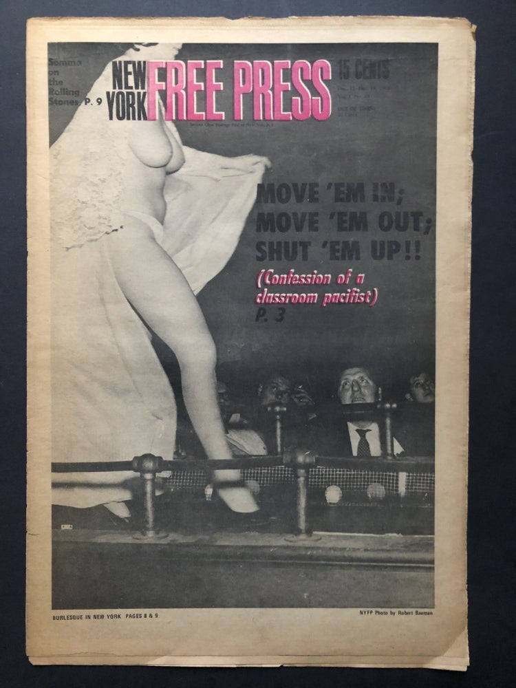 Item #H28093 New York Free Press, December 12-18 1968. Underground newspapers.