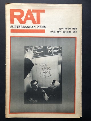 Item #H28121 RAT Subterranean News, Vol. I no. 5, April 19-30, 1968 (underground lefty...