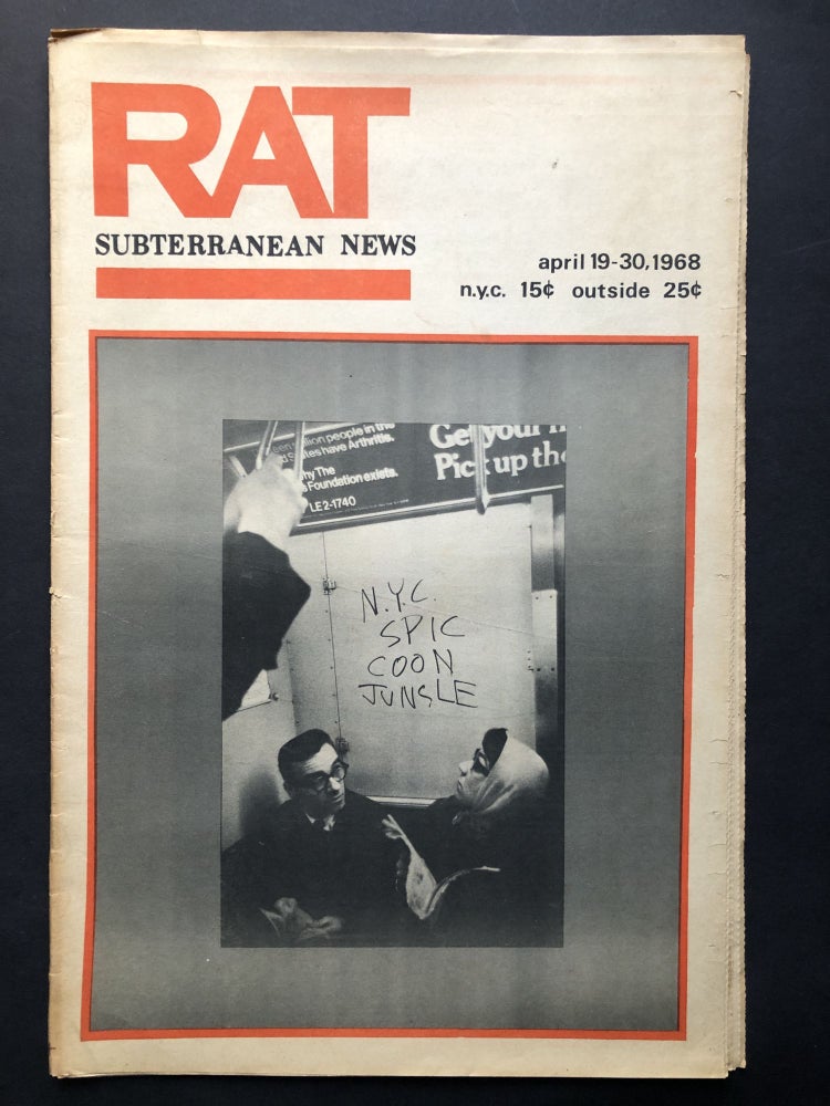 Item #H28121 RAT Subterranean News, Vol. I no. 5, April 19-30, 1968 (underground lefty newspaper). Jeffrey Shero, ed.