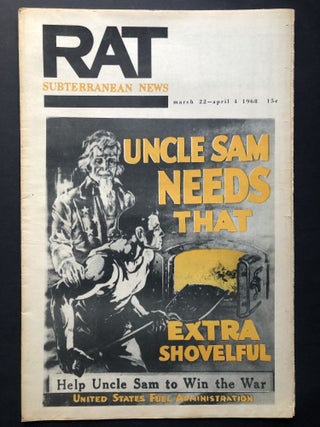 Item #H28123 RAT Subterranean News, Vol. I no. 2 (but perhaps no. 3), March 22-April 4, 1968...