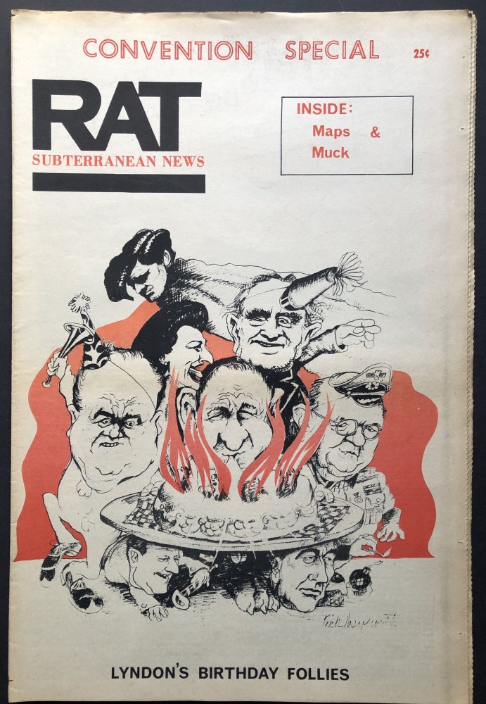 Item #H28150 RAT Subterranean News, Vol. I no. 14, August 23-September 5 1968 (underground lefty newspaper)-- Chicago Convention number. Jeff Shero, ed.