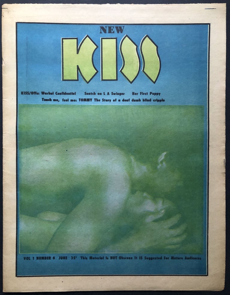 Item #H28172 New KISS, Vol. 1 no. 8, June 1969. Underground Newspaper, Andy Warhol.