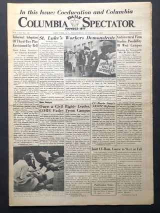 Item #H28175 Columbia Daily Spectator, Vol. CXII no. 12, October 11, 1967