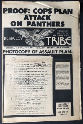Item #H28188 Berkeley Tribe, Vol. 1 no. 8, August 29 - September 4, 1969. Diane di Prima Bobby Seale